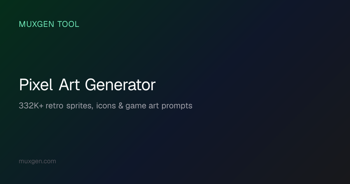 Pixel Art Generator — Retro Sprite & Game Art Prompts (2,000+ Combos ...